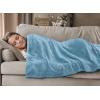 image:imageUtopia Bedding Black Fleece Blanket Throw Size Lightweight Fuzzy Soft AntiStatic Microfiber Bed Blanket 60x50 InchSolid  Washed Blue