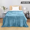 image:imageUtopia Bedding Black Fleece Blanket Throw Size Lightweight Fuzzy Soft AntiStatic Microfiber Bed Blanket 60x50 InchSolid  Washed Blue