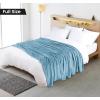 image:imageUtopia Bedding Black Fleece Blanket Throw Size Lightweight Fuzzy Soft AntiStatic Microfiber Bed Blanket 60x50 InchSolid  Washed Blue