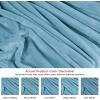 image:imageUtopia Bedding Black Fleece Blanket Throw Size Lightweight Fuzzy Soft AntiStatic Microfiber Bed Blanket 60x50 InchSolid  Washed Blue