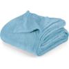 image:imageUtopia Bedding Black Fleece Blanket Throw Size Lightweight Fuzzy Soft AntiStatic Microfiber Bed Blanket 60x50 InchSolid  Washed Blue