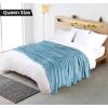 image:imageUtopia Bedding Black Fleece Blanket Throw Size Lightweight Fuzzy Soft AntiStatic Microfiber Bed Blanket 60x50 InchSolid  Washed Blue