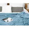 image:imageUtopia Bedding Black Fleece Blanket Throw Size Lightweight Fuzzy Soft AntiStatic Microfiber Bed Blanket 60x50 InchSolid  Washed Blue