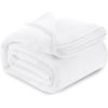 image:imageUtopia Bedding Black Fleece Blanket Throw Size Lightweight Fuzzy Soft AntiStatic Microfiber Bed Blanket 60x50 InchSolid  White