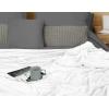 image:imageUtopia Bedding Black Fleece Blanket Throw Size Lightweight Fuzzy Soft AntiStatic Microfiber Bed Blanket 60x50 InchSolid  White