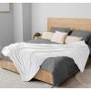 image:imageUtopia Bedding Black Fleece Blanket Throw Size Lightweight Fuzzy Soft AntiStatic Microfiber Bed Blanket 60x50 InchSolid  White