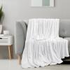 image:imageUtopia Bedding Black Fleece Blanket Throw Size Lightweight Fuzzy Soft AntiStatic Microfiber Bed Blanket 60x50 InchSolid  White