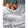 image:imageUtopia Bedding Cool Grey Checkered Fleece Throw Blanket for Couch or Bed Soft Plush Cozy Blanket for Women and Men Ultra Comfy TravelFriendly Bed Throws for Relaxation 50x60 Inches