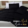 image:imageUtopia Bedding King Comforter Set  3 Piece Black Comforters King Size Bed Set  Down Alternative Duvet Insert Includes 1 All Season Comforter 90 x 102 in and 2 Pillow Shams 20 x 36 in