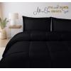 image:imageUtopia Bedding King Comforter Set  3 Piece Black Comforters King Size Bed Set  Down Alternative Duvet Insert Includes 1 All Season Comforter 90 x 102 in and 2 Pillow Shams 20 x 36 in