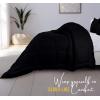 image:imageUtopia Bedding King Comforter Set  3 Piece Black Comforters King Size Bed Set  Down Alternative Duvet Insert Includes 1 All Season Comforter 90 x 102 in and 2 Pillow Shams 20 x 36 in