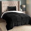 image:imageUtopia Bedding Micromink Sherpa Fleece Twin Comforter Set with 1 Pillow Sham Plush and Warm Bedding Comforter Sets Down Alternative Comforter Ultra Soft and Cozy Comforter Set Twin BlackBlack