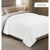 image:imageUtopia Bedding Off White Striped Fleece Blanket Throw Size  Fluffy Warm amp Lightweight Ribbed Throw for Bed Sofa amp Chair  Soft Cozy Blanket for Home Dcor amp Gifting 50x60 InchesOff White