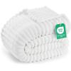 image:imageUtopia Bedding Off White Striped Fleece Blanket Throw Size  Fluffy Warm amp Lightweight Ribbed Throw for Bed Sofa amp Chair  Soft Cozy Blanket for Home Dcor amp Gifting 50x60 InchesOff White