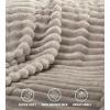 image:imageUtopia Bedding Off White Striped Fleece Blanket Throw Size  Fluffy Warm amp Lightweight Ribbed Throw for Bed Sofa amp Chair  Soft Cozy Blanket for Home Dcor amp Gifting 50x60 InchesLinen