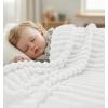 image:imageUtopia Bedding Off White Striped Fleece Blanket Throw Size  Fluffy Warm amp Lightweight Ribbed Throw for Bed Sofa amp Chair  Soft Cozy Blanket for Home Dcor amp Gifting 50x60 InchesOff White