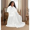image:imageUtopia Bedding Off White Striped Fleece Blanket Throw Size  Fluffy Warm amp Lightweight Ribbed Throw for Bed Sofa amp Chair  Soft Cozy Blanket for Home Dcor amp Gifting 50x60 InchesOff White