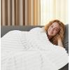 image:imageUtopia Bedding Off White Striped Fleece Blanket Throw Size  Fluffy Warm amp Lightweight Ribbed Throw for Bed Sofa amp Chair  Soft Cozy Blanket for Home Dcor amp Gifting 50x60 InchesOff White
