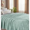 image:imageUtopia Bedding Off White Striped Fleece Blanket Throw Size  Fluffy Warm amp Lightweight Ribbed Throw for Bed Sofa amp Chair  Soft Cozy Blanket for Home Dcor amp Gifting 50x60 InchesSage Green