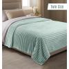 image:imageUtopia Bedding Off White Striped Fleece Blanket Throw Size  Fluffy Warm amp Lightweight Ribbed Throw for Bed Sofa amp Chair  Soft Cozy Blanket for Home Dcor amp Gifting 50x60 InchesSage Green