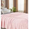 image:imageUtopia Bedding Off White Striped Fleece Blanket Throw Size  Fluffy Warm amp Lightweight Ribbed Throw for Bed Sofa amp Chair  Soft Cozy Blanket for Home Dcor amp Gifting 50x60 InchesPink