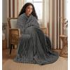 image:imageUtopia Bedding Off White Striped Fleece Blanket Throw Size  Fluffy Warm amp Lightweight Ribbed Throw for Bed Sofa amp Chair  Soft Cozy Blanket for Home Dcor amp Gifting 50x60 InchesGrey