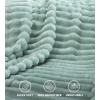 image:imageUtopia Bedding Off White Striped Fleece Blanket Throw Size  Fluffy Warm amp Lightweight Ribbed Throw for Bed Sofa amp Chair  Soft Cozy Blanket for Home Dcor amp Gifting 50x60 InchesSage Green