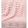 image:imageUtopia Bedding Off White Striped Fleece Blanket Throw Size  Fluffy Warm amp Lightweight Ribbed Throw for Bed Sofa amp Chair  Soft Cozy Blanket for Home Dcor amp Gifting 50x60 InchesPink