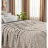 image:imageUtopia Bedding Off White Striped Fleece Blanket Throw Size  Fluffy Warm amp Lightweight Ribbed Throw for Bed Sofa amp Chair  Soft Cozy Blanket for Home Dcor amp Gifting 50x60 InchesLinen