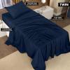 image:imageUtopia Bedding Twin Sheet Set  3 Piece Bed Sheets for Twin Size Bed Soft and Breathable Microfiber Includes 1 Fitted Sheet 1 Flat Sheet and 1 Pillowcase Navy Blue Pack of 2