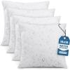 image:imageUtopia Bedding Outdoor Pillow Inserts 16 x 16 Inches Pack of 4 White Water Resistant Garden Throw Pillows for Patio and Porch Furniture