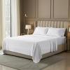 image:imageUtopia Bedding Queen Sheet Set  4 Piece Bed Sheets for Queen Size Bed Soft and Breathable Microfiber Includes 1 Fitted Sheet 1 Flat Sheet and 2 Pillowcases WhiteWhite