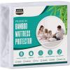 image:imageUtopia Bedding Queen Size Premium Waterproof Mattress Protector Viscose Made from Bamboo Mattress Cover Breathable Fitted Style with Stretchable Pockets White