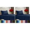 image:imageUtopia Bedding Twin Sheet Set  3 Piece Bed Sheets for Twin Size Bed Soft and Breathable Microfiber Includes 1 Fitted Sheet 1 Flat Sheet and 1 Pillowcase Navy Blue Pack of 2