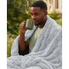 image:imageUtopia Bedding Cool Grey Checkered Fleece King Blanket for Couch or Bed Soft Plush Cozy Blanket for Women and Men Ultra Comfy TravelFriendly Bed Throws for Relaxation 90x102 InchesCool Grey
