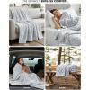 image:imageUtopia Bedding Cool Grey Checkered Fleece King Blanket for Couch or Bed Soft Plush Cozy Blanket for Women and Men Ultra Comfy TravelFriendly Bed Throws for Relaxation 90x102 InchesCool Grey