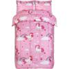 image:imageUtopia Bedding All Season Unicorn Comforter Set with 2 Pillow Cases 3 Piece Soft Brushed Microfiber Kids Pink Bedding Set for BoysGirls Machine Washable Full