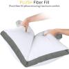 image:imageUtopia Bedding Bed Pillows for Sleeping King Size Dark Gray Set of 2 Cooling Hotel Quality Gusseted Pillow for Back Stomach or Side Sleepers