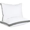image:imageUtopia Bedding Bed Pillows for Sleeping King Size Dark Gray Set of 2 Cooling Hotel Quality Gusseted Pillow for Back Stomach or Side Sleepers