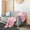 image:imageUtopia Bedding 100 Cotton Thermal Blanket Pink Twin Size Soft Lightweight Breathable Cozy Spring and Summer Blankets for Bed Home Room Decor Gifts for Women and Men 90x72 Inches