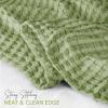 image:imageUtopia Bedding 100 Cotton Waffle Weave Blanket King Size for Bed  Lightweight Breathable Summer Blankets Soft and Cozy Gift for Mothers Day Home Decor Black 90x108 InchSage Green