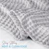 image:imageUtopia Bedding 100 Cotton Waffle Weave Blanket King Size for Bed  Lightweight Breathable Summer Blankets Soft and Cozy Gift for Mothers Day Home Decor Black 90x108 InchSilver