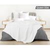 image:imageUtopia Bedding 100 Cotton Waffle Weave Blanket King Size for Bed  Lightweight Breathable Summer Blankets Soft and Cozy Gift for Mothers Day Home Decor Black 90x108 InchWhite