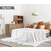 image:imageUtopia Bedding 100 Cotton Waffle Weave Blanket King Size for Bed  Lightweight Breathable Summer Blankets Soft and Cozy Gift for Mothers Day Home Decor Black 90x108 InchWhite