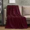 image:imageUtopia Bedding 100 Cotton Waffle Weave Blanket King Size for Bed  Lightweight Breathable Summer Blankets Soft and Cozy Gift for Mothers Day Home Decor Black 90x108 InchBurgundy