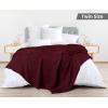 image:imageUtopia Bedding 100 Cotton Waffle Weave Blanket King Size for Bed  Lightweight Breathable Summer Blankets Soft and Cozy Gift for Mothers Day Home Decor Black 90x108 InchBurgundy