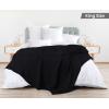 image:imageUtopia Bedding 100 Cotton Waffle Weave Blanket King Size for Bed  Lightweight Breathable Summer Blankets Soft and Cozy Gift for Mothers Day Home Decor Black 90x108 InchBlack