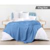 image:imageUtopia Bedding 100 Cotton Waffle Weave Blanket King Size for Bed  Lightweight Breathable Summer Blankets Soft and Cozy Gift for Mothers Day Home Decor Black 90x108 InchWedgewood