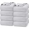 image:imageUtopia Bedding 100 Cotton Waffle Weave Blanket King Size for Bed  Lightweight Breathable Summer Blankets Soft and Cozy Gift for Mothers Day Home Decor Black 90x108 InchSilver