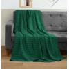 image:imageUtopia Bedding 100 Cotton Waffle Weave Blanket King Size for Bed  Lightweight Breathable Summer Blankets Soft and Cozy Gift for Mothers Day Home Decor Black 90x108 InchForest Green